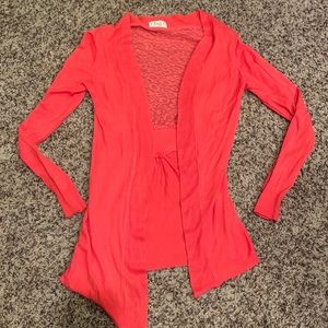 Bright pink cardi